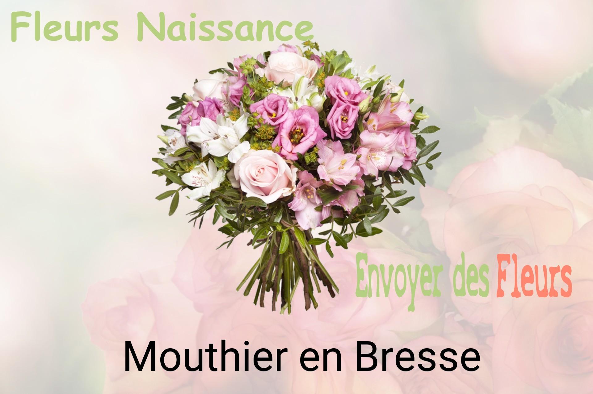 Bouquet de fleurs de naissance livré à Mouthier-en-Bresse